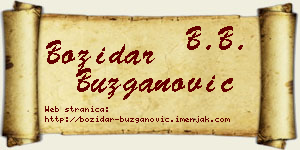 Božidar Buzganović vizit kartica